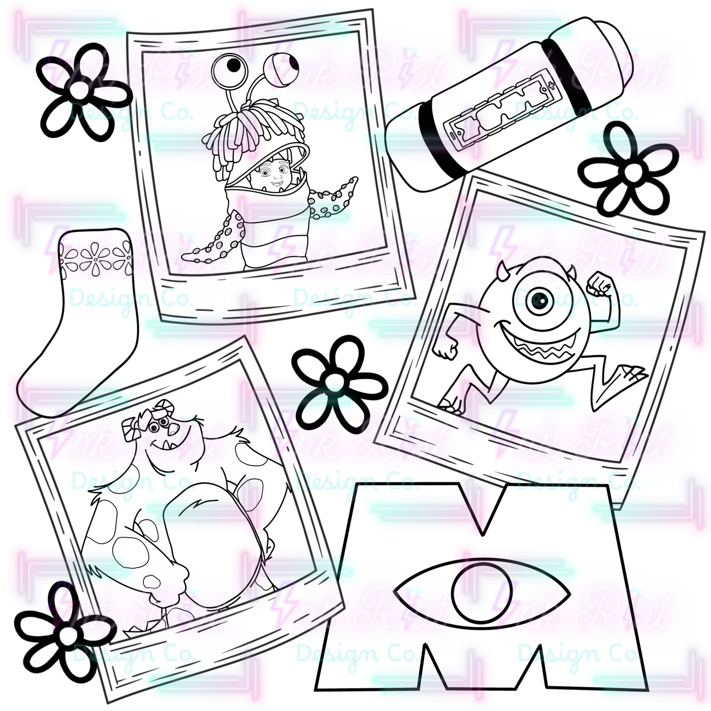 Monsters Colorable PNG - EXCLUSIVE - NO CODES