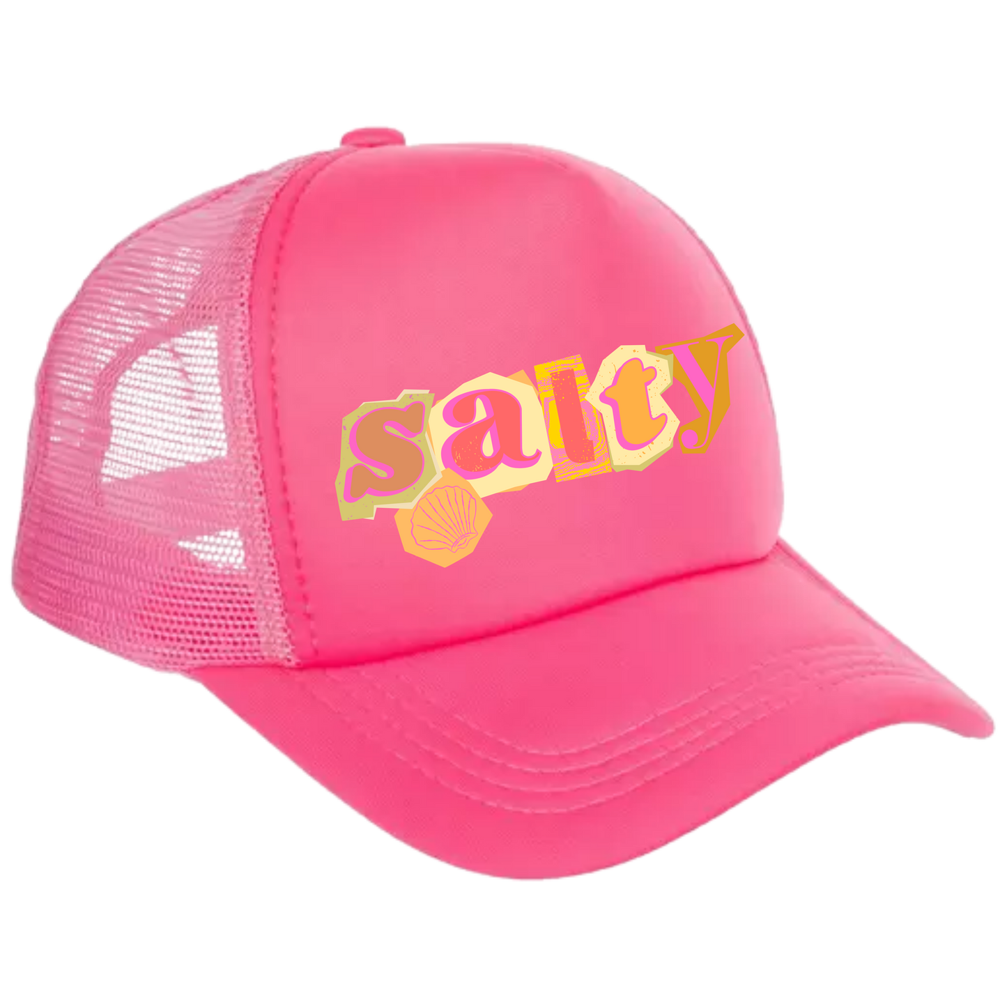 Pink & Orange Salty Trucker Hat