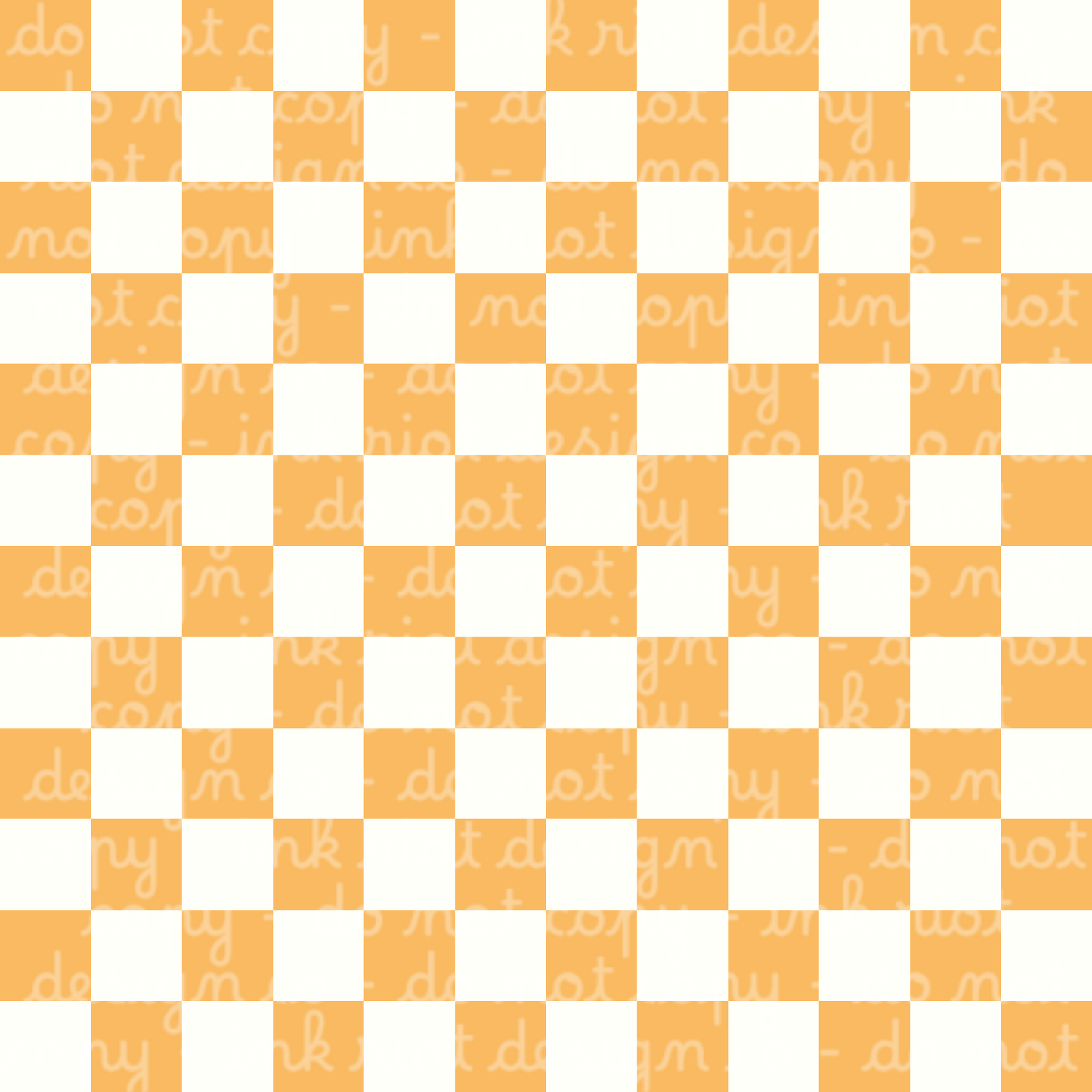 Orange & White Checker Seamless