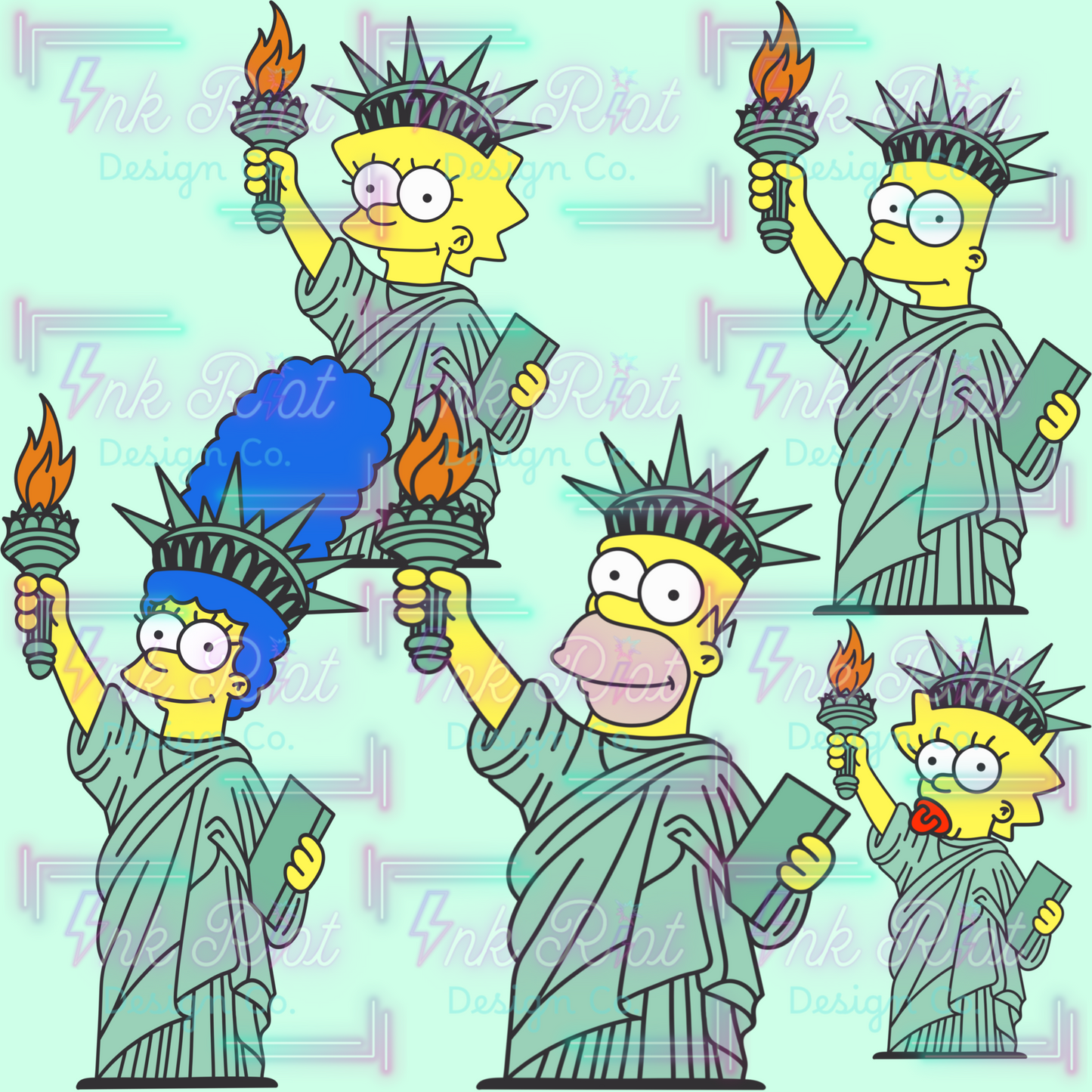 Simps Liberty Clipart Bundle - COMMERCIAL USE ONLY