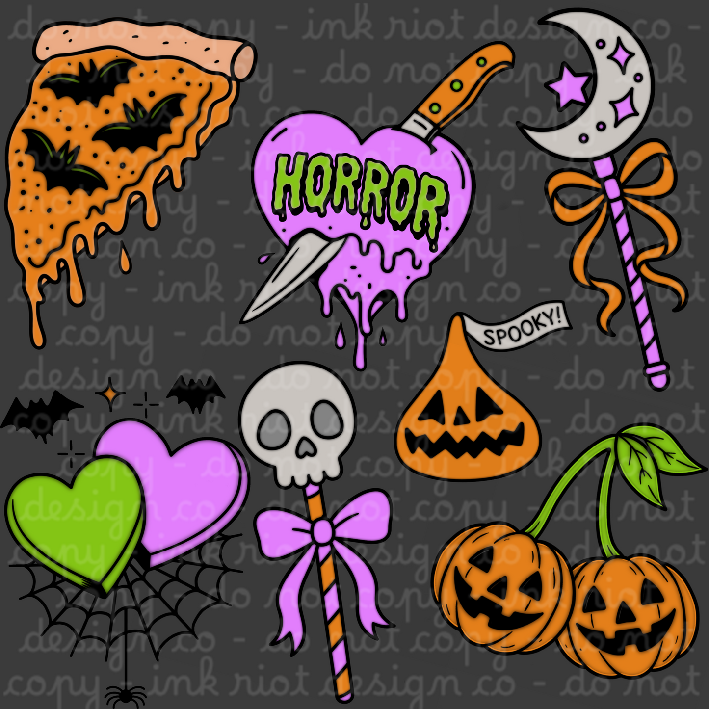 Horror Clipart Bundle - COMMERCIAL USE ONLY
