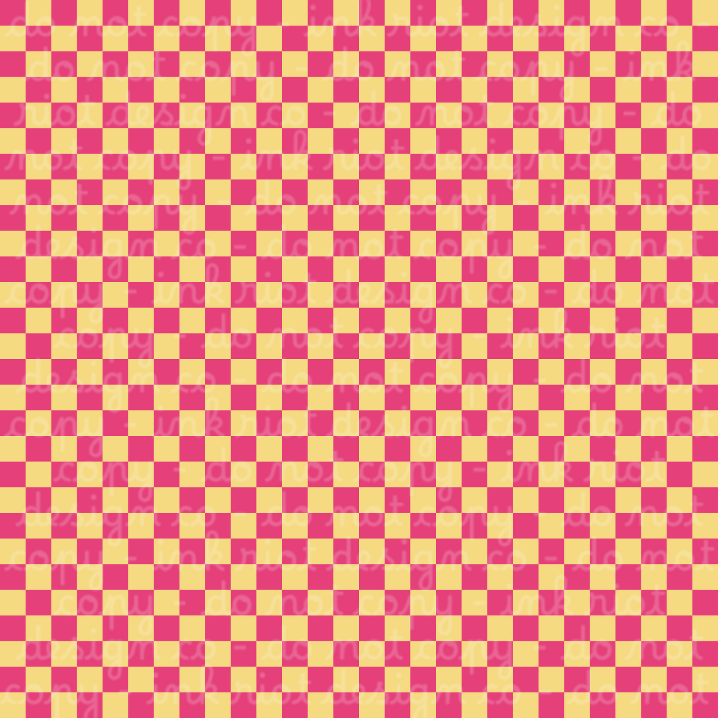 Pink & Yellow Checks Seamless