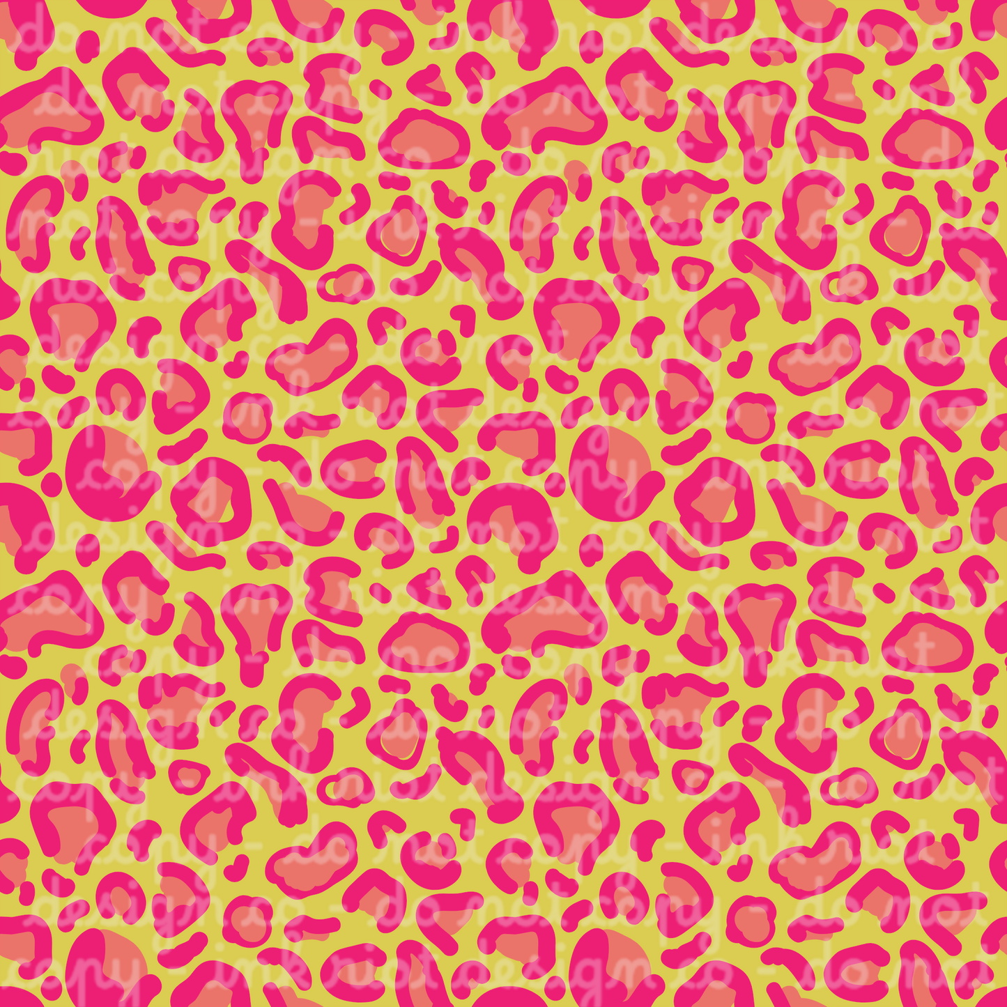 Yellow & Pink Leopard Seamless