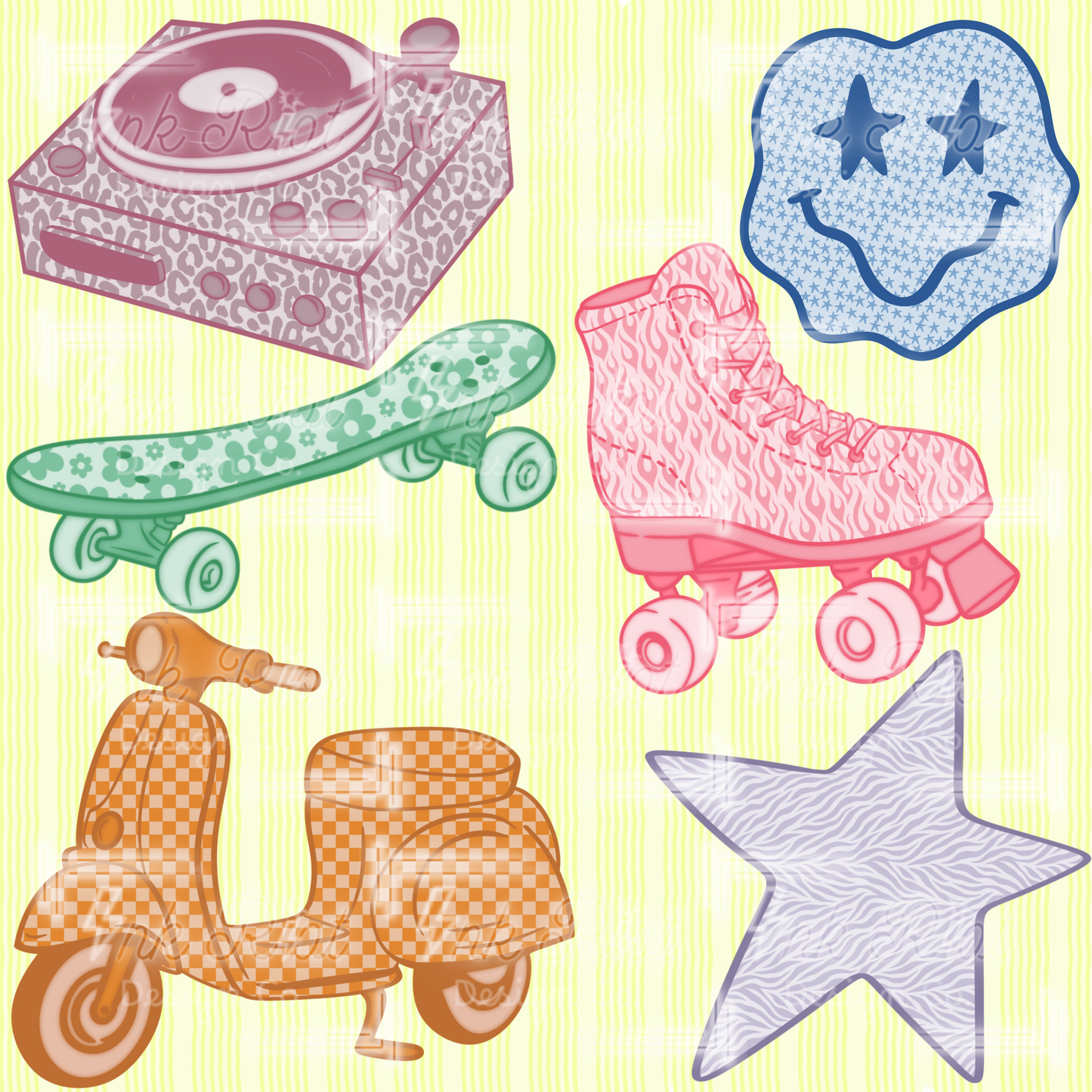 Vibey Clipart Bundle - COMMERCIAL USE ONLY