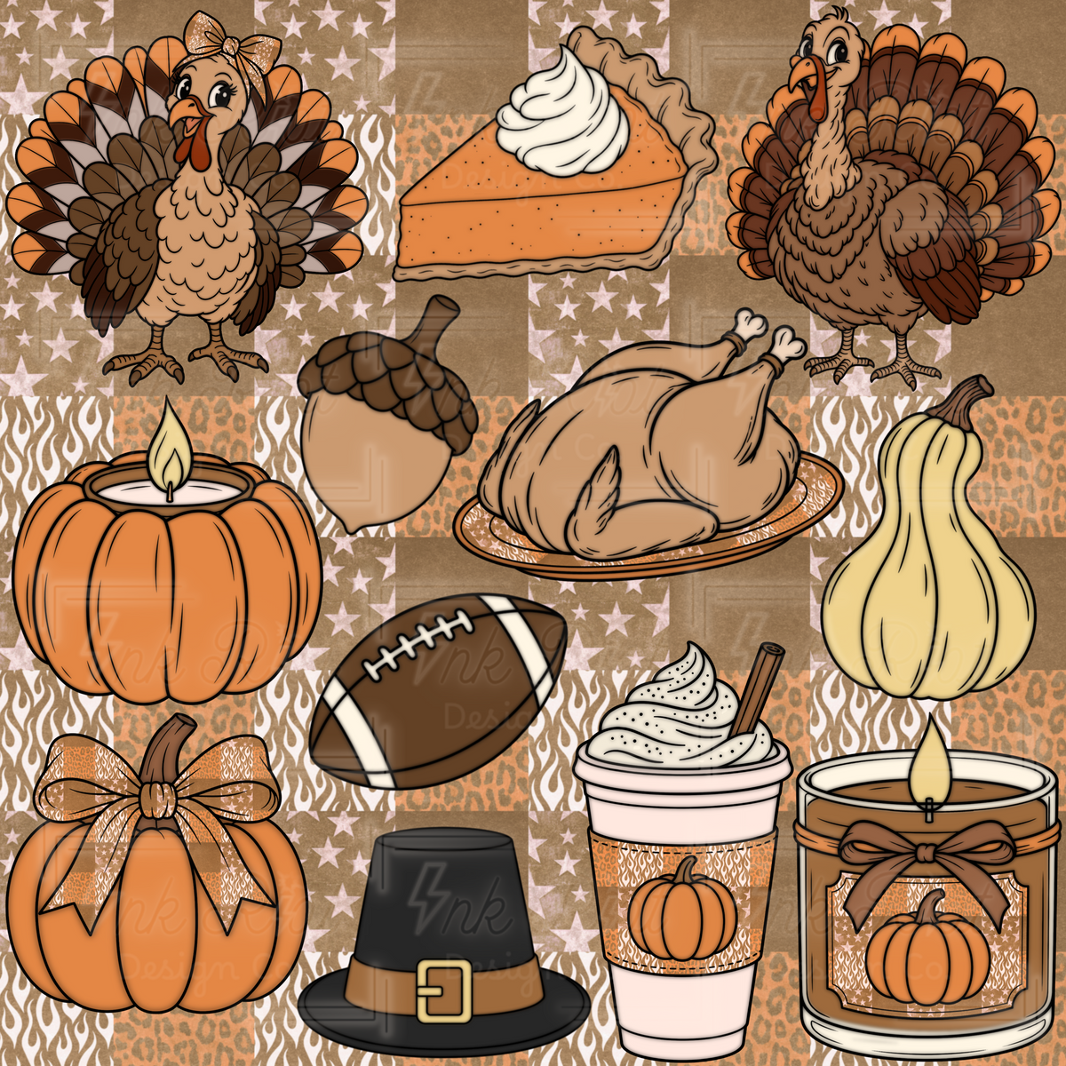 Autumn Clipart Bundle - COMMERCIAL USE ONLY