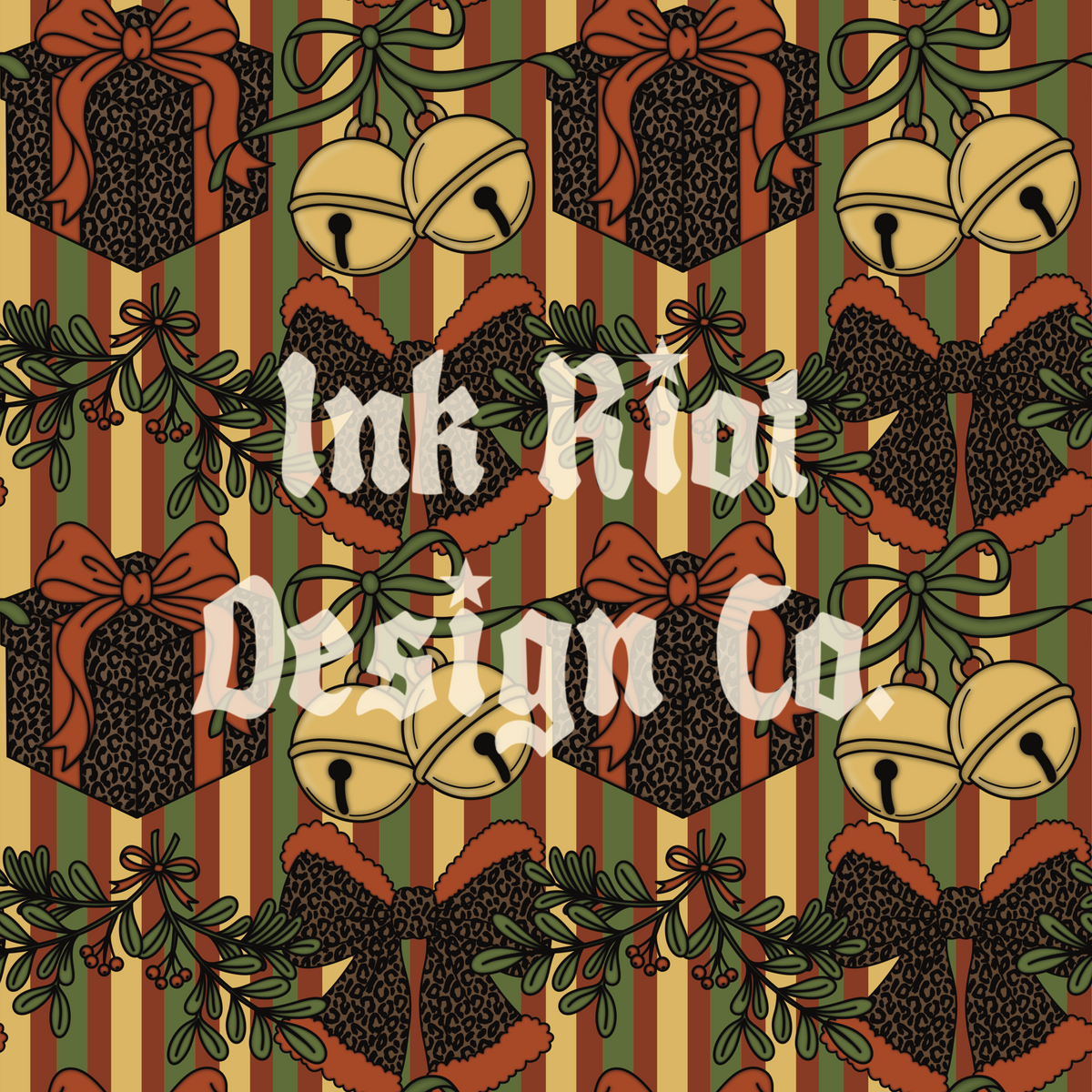 Leopard Christmas Gifts Seamless