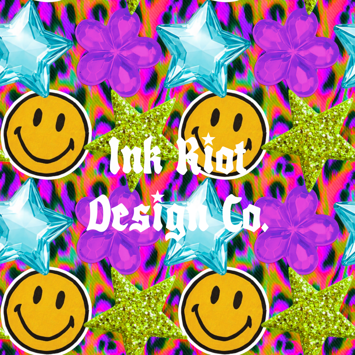 Smiley Stickers Seamless