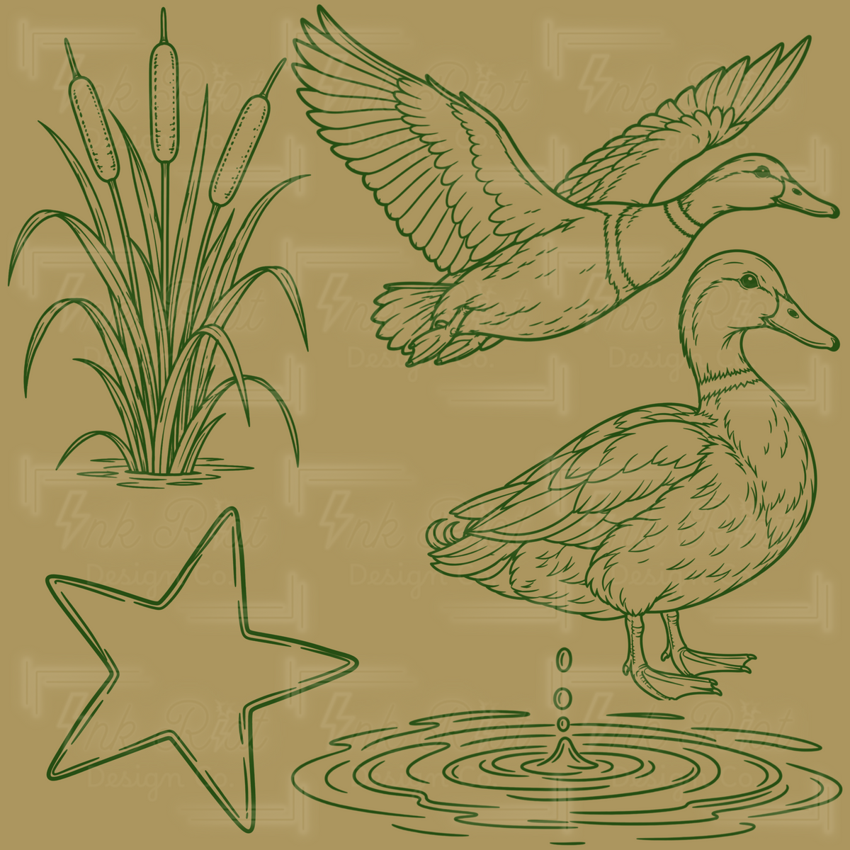 Mallard Stamp Set - PROCREATE ONLY