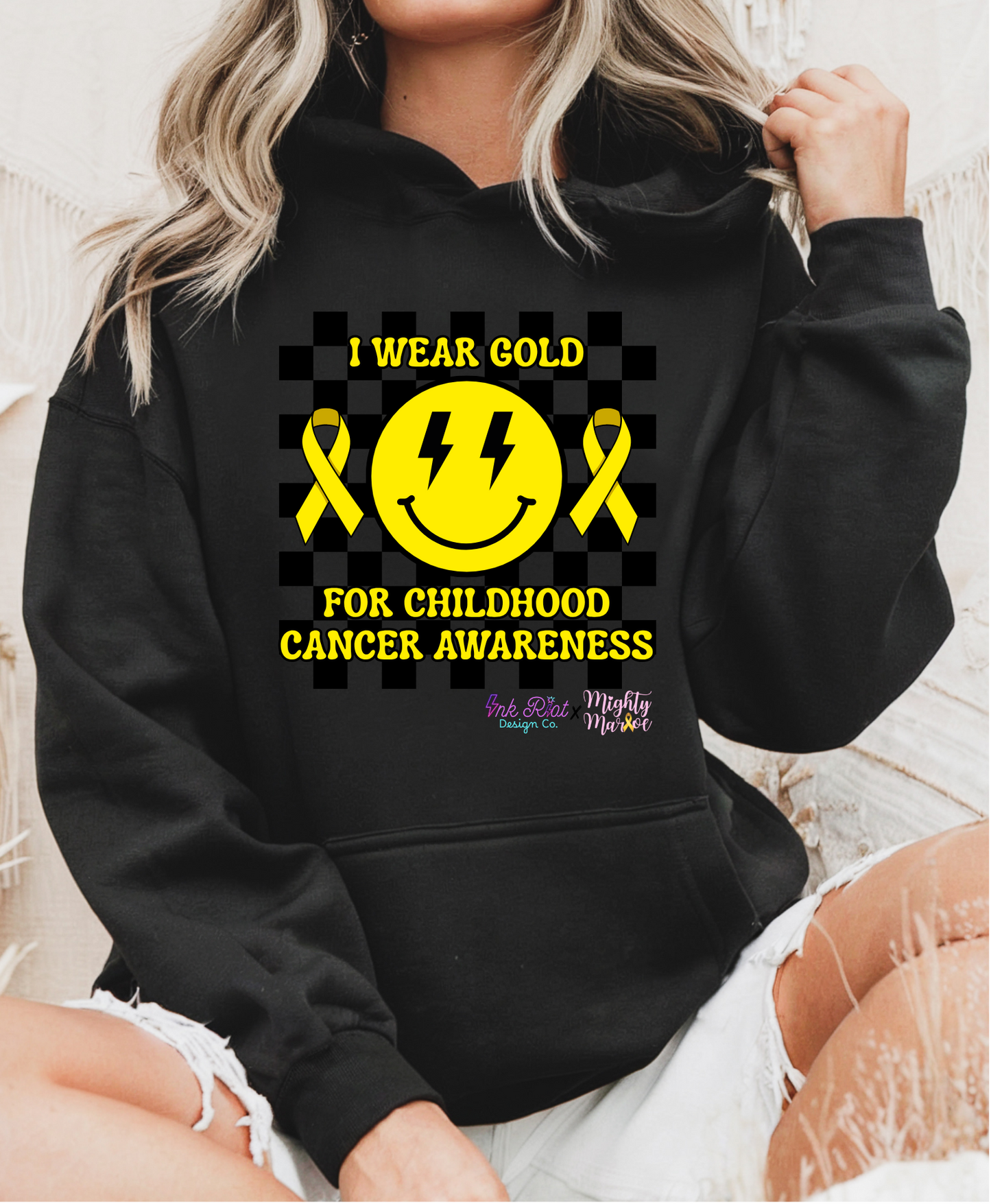 I Wear Gold Smiley