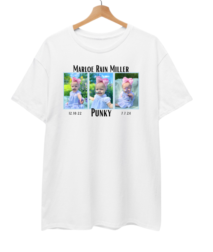Mighty Marloe Pink Bow w/Blue Frame T-Shirt