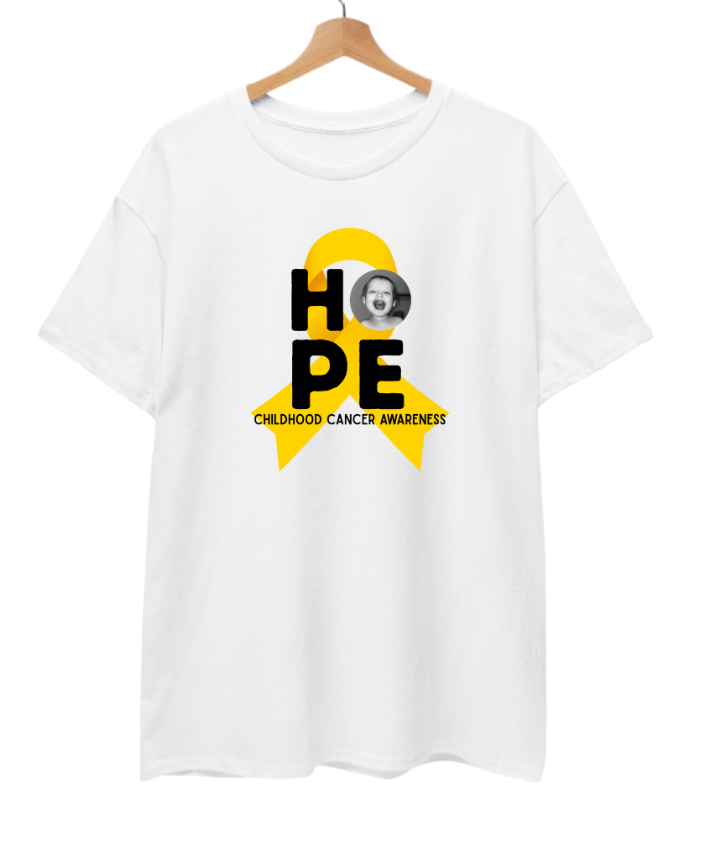 Mighty Marloe Hope Gold Ribbon T-Shirt