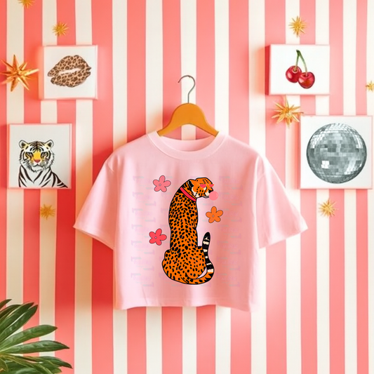 Leopard & Flowers