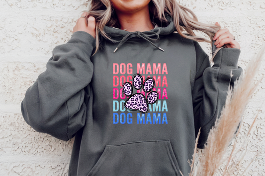 Dog Mama Paw Print Hoodie