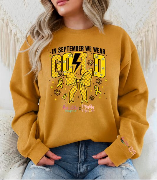 Mighty Marloe In September We Wear Gold Sweatshirt