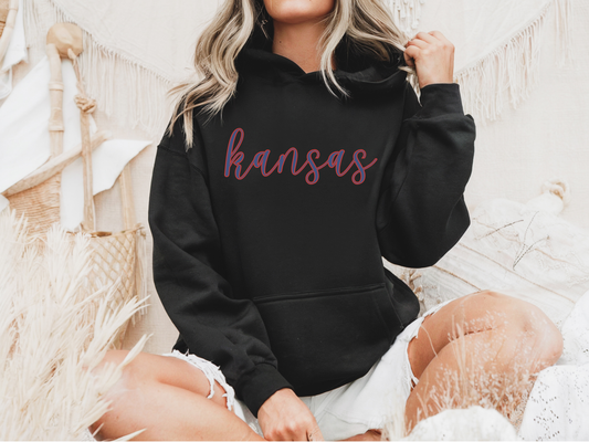 Blue Kansas Hoodie