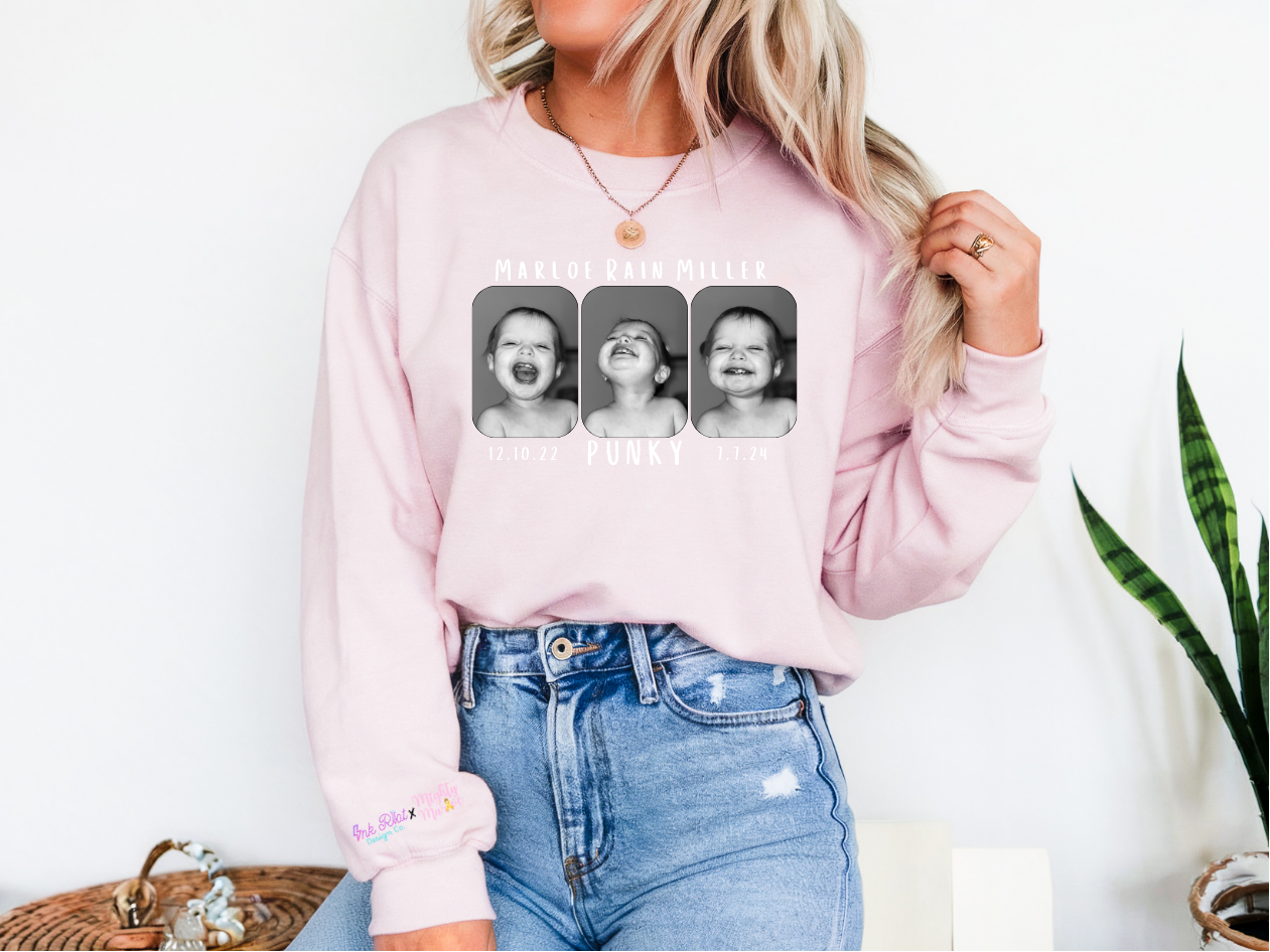 Mighty Marloe B&W w/White Sweatshirt