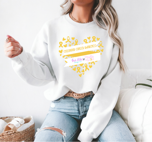 Mighty Marloe Ribbon Heart Sweatshirt