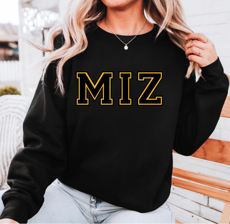 Black & Gold Miz Sweatshirt