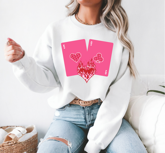 King & Queen Cards Sweatshirt