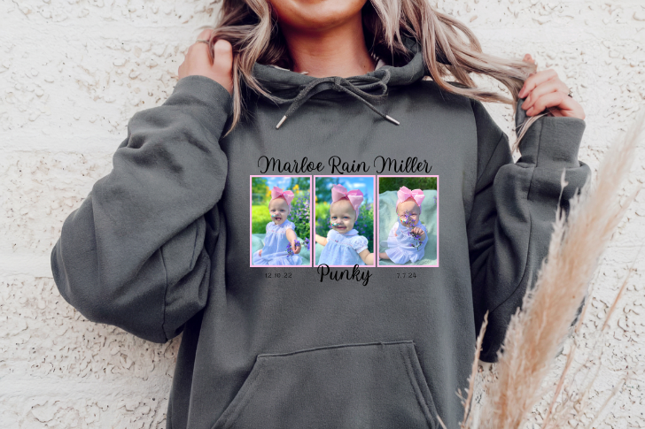 Mighty Marloe Pink Bow w/Pink Frame Hoodie