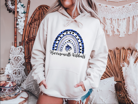 Wildcats Leopard Rainbow Hoodie