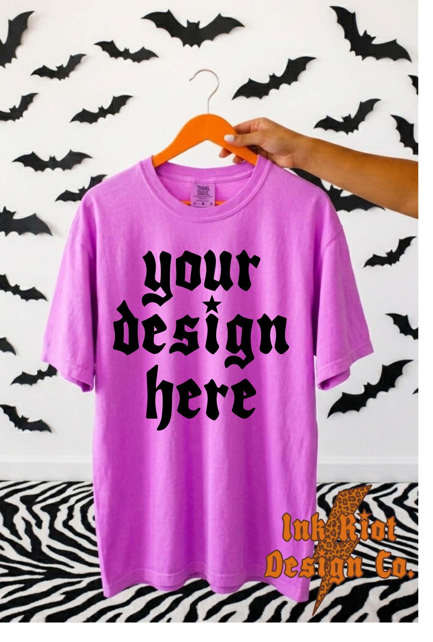 Halloween Neon Violet Mock