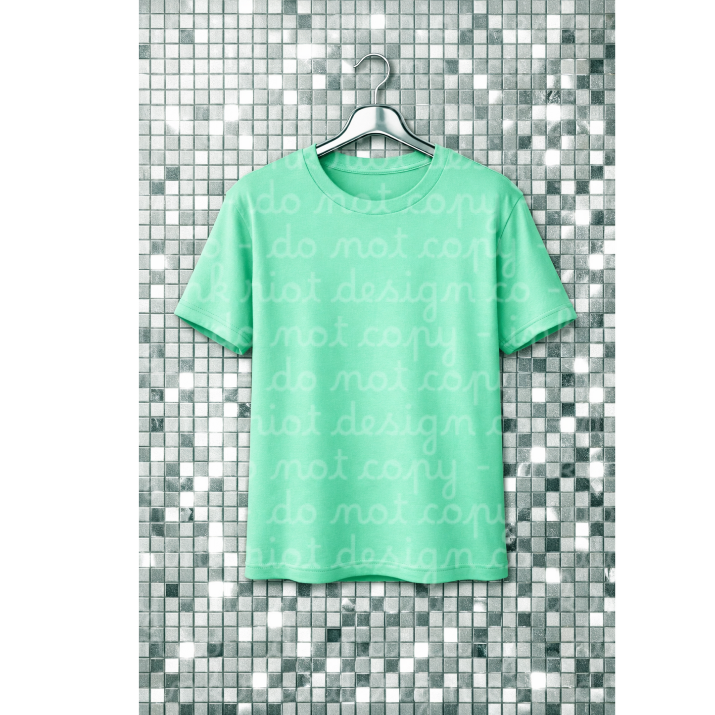 Mosaic Mint T-shirt Mock