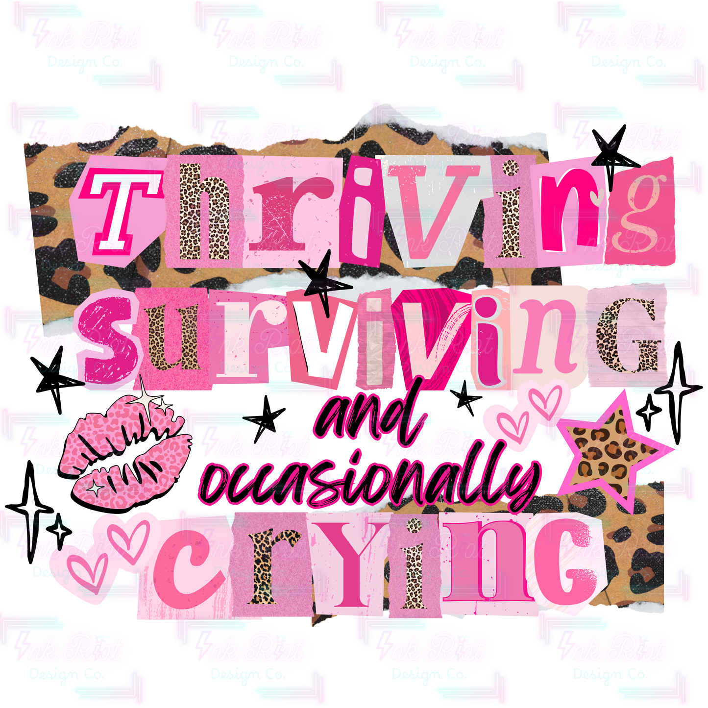 Thriving, Surviving & Crying PNG