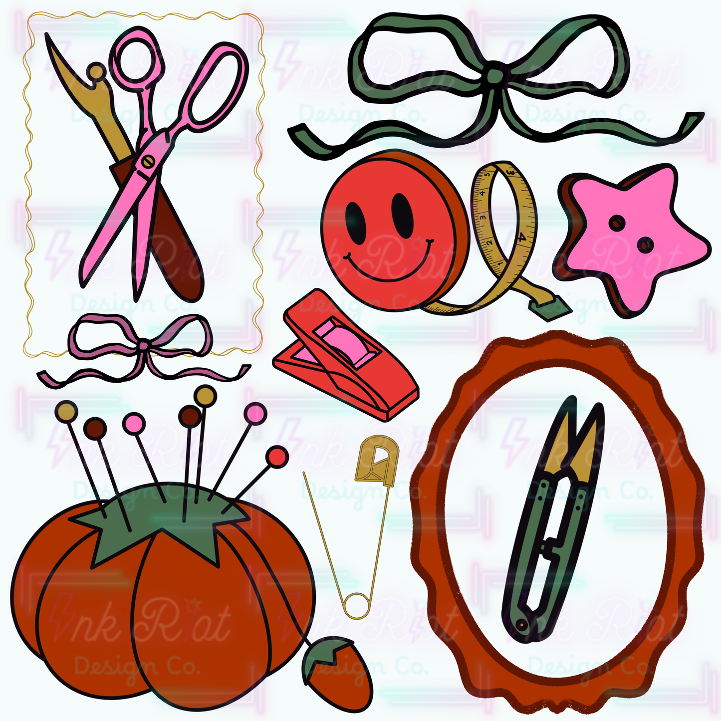 Sew & Bow PNG