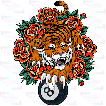 Floral Tiger DTF