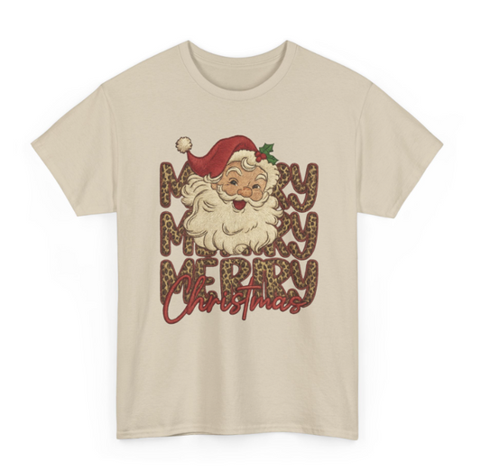 Merry Christmas Leopard Santa