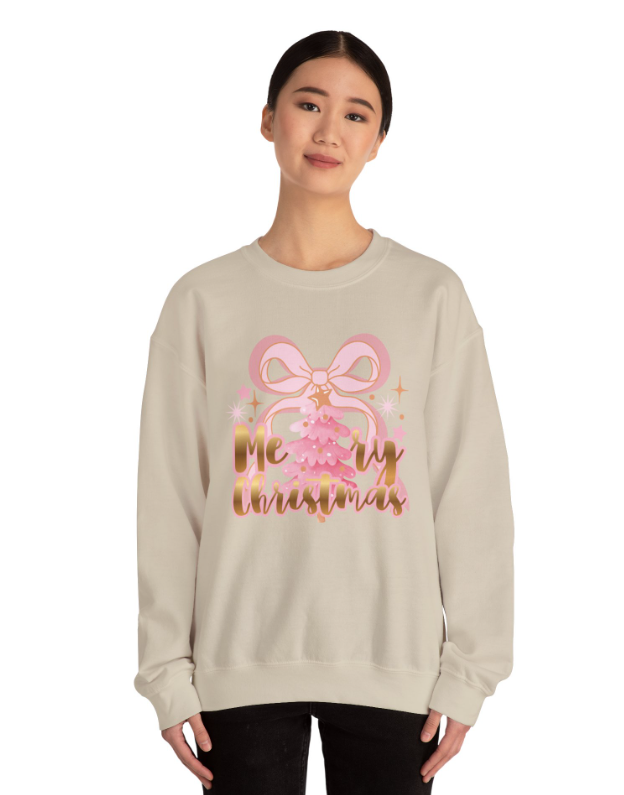 Pink Merry Christmas Bow