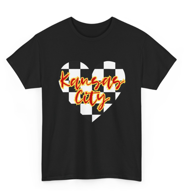 Kansas City Checkered Heart