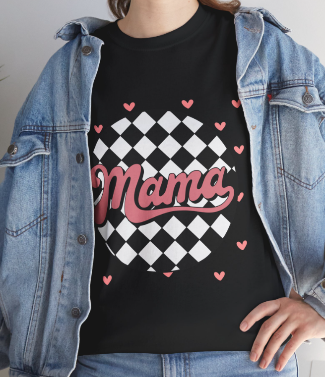 Checker & Hearts Mama