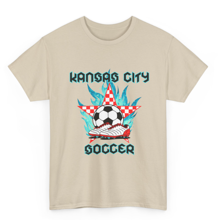 Flames and Checkered Star Soccer