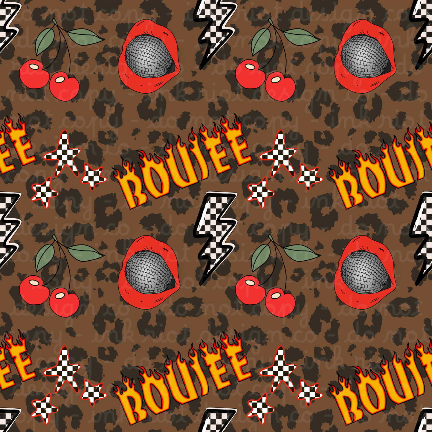 Boujee Flames Seamless