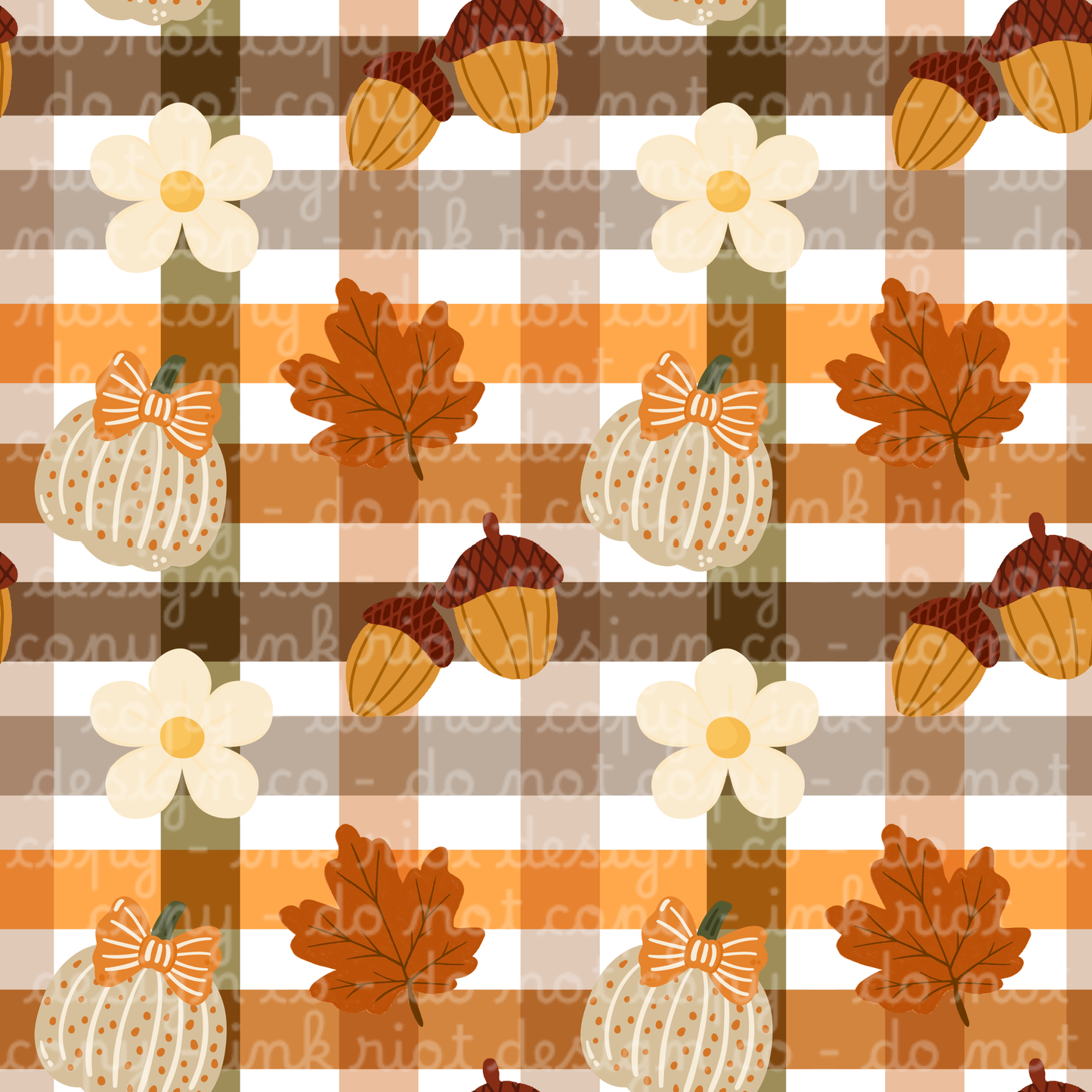 Orange & Green Fall Seamless