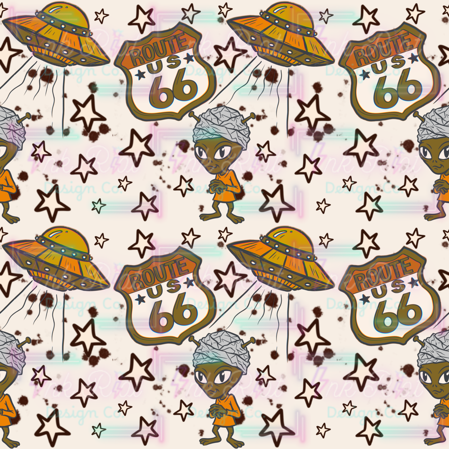 Route 66 Alien Seamless