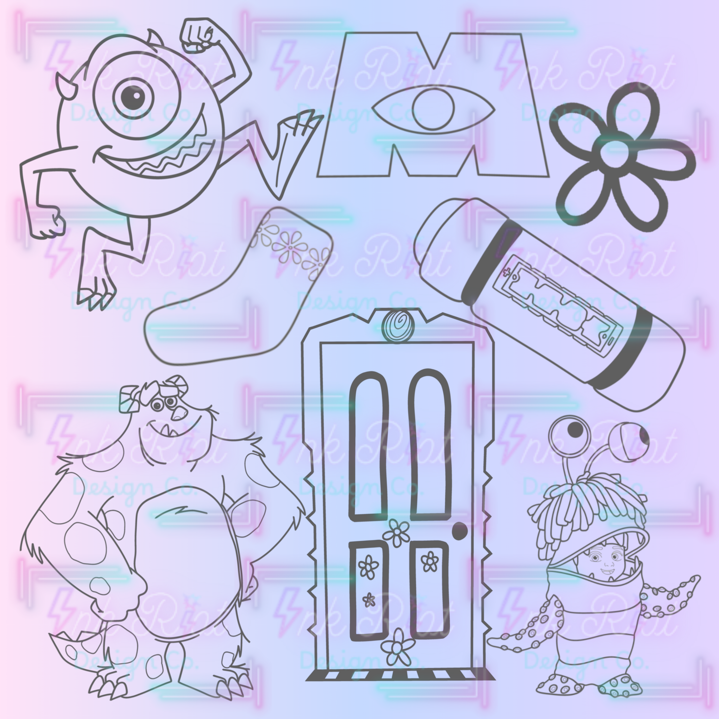 Monsters Stamp Set - PROCREATE ONLY