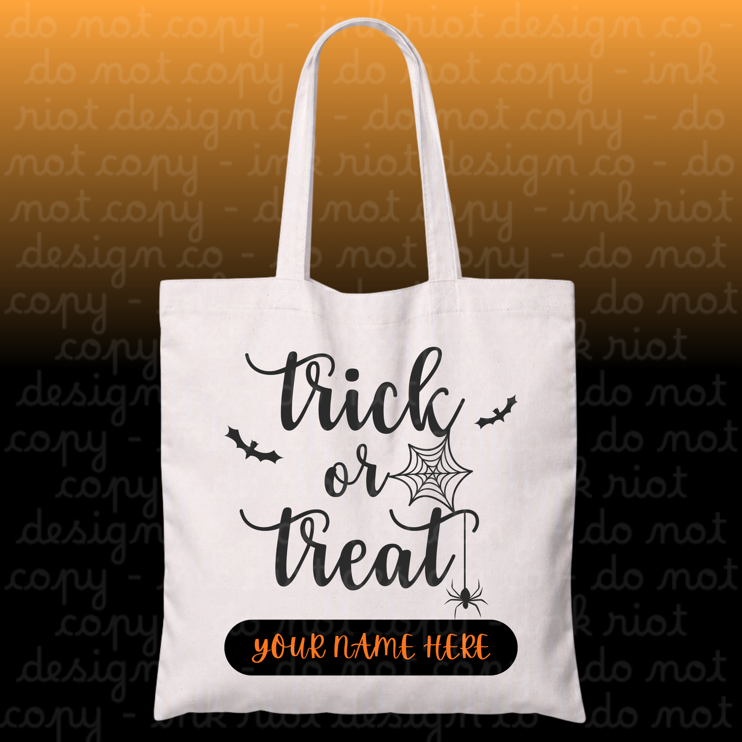 Customized Reusable Trick or Treat Bag 1