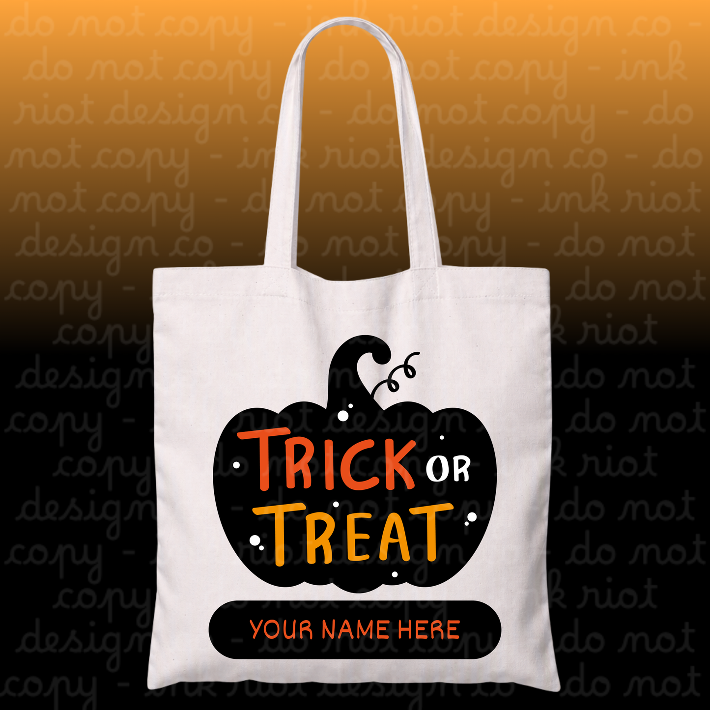 Customized Reusable Trick or Treat Bag 2