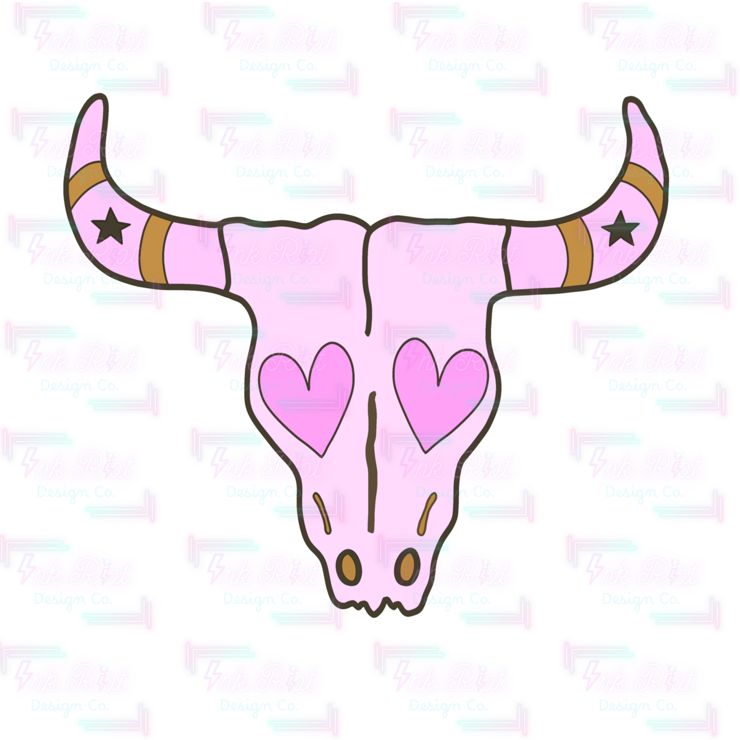 Cow Skull Clipart - COMMERCIAL USE ONLY