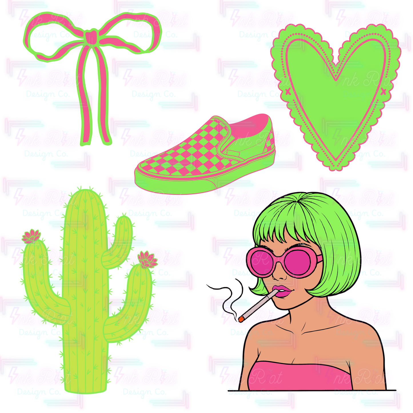 Prickly Hottie Clipart Bundle - COMMERCIAL USE ONLY
