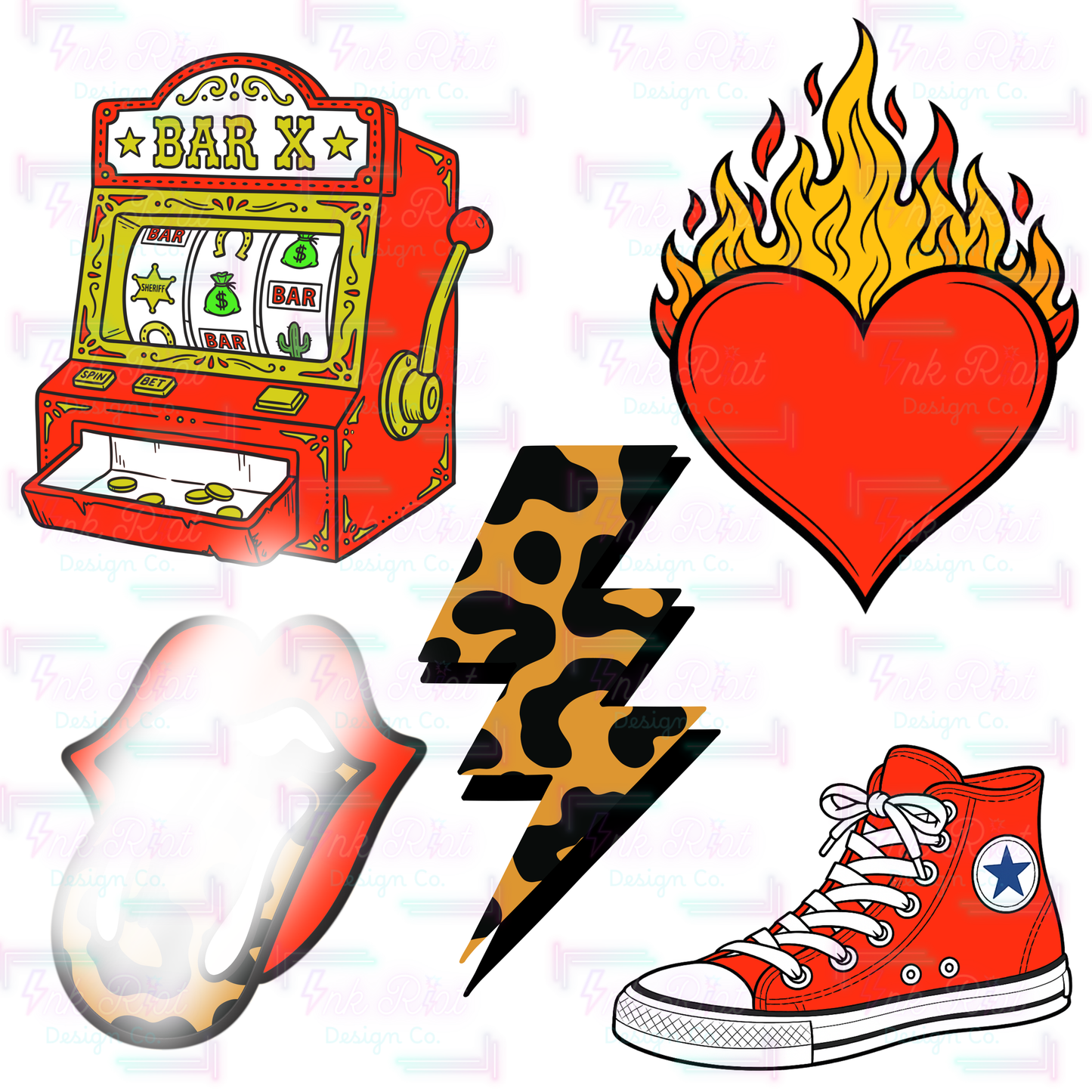 Hot Slots Clipart Bundle - COMMERCIAL USE ONLY