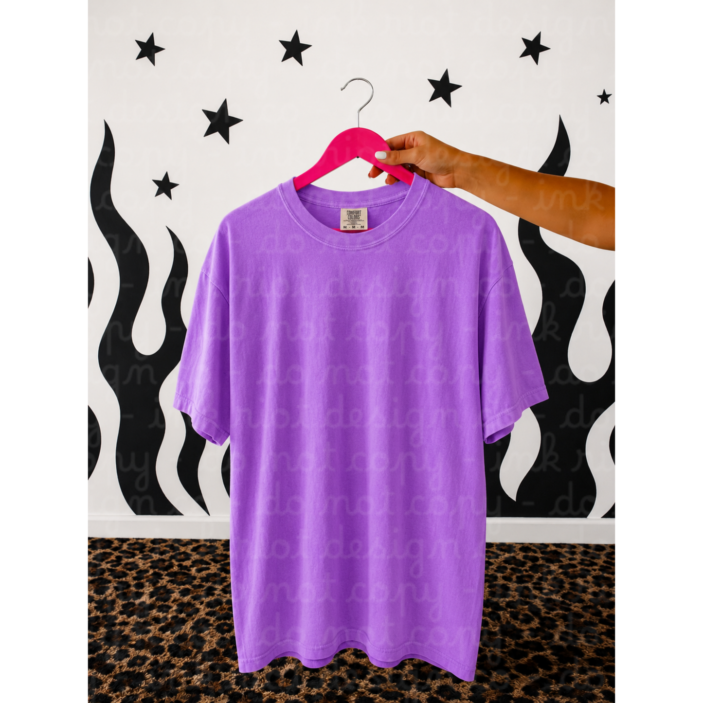 Neon Violet T-Shirt Mock