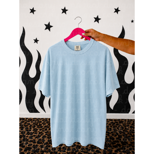 Chambray T-Shirt Mock
