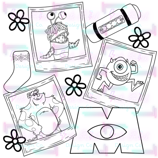 Monsters Colorable PNG - EXCLUSIVE - NO CODES