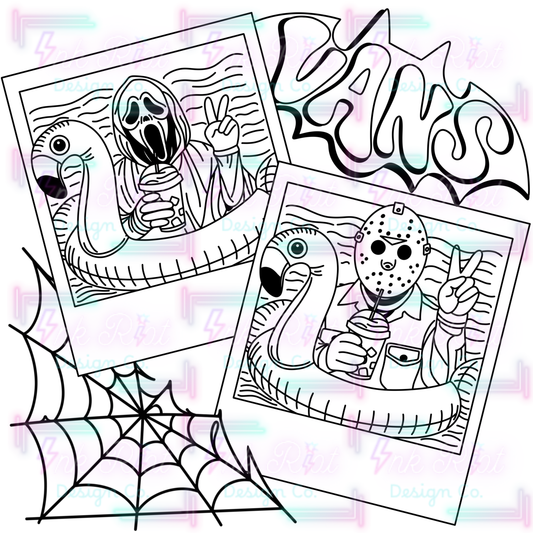 Summer Slashers Colorable PNG - EXCLUSIVE - NO CODES