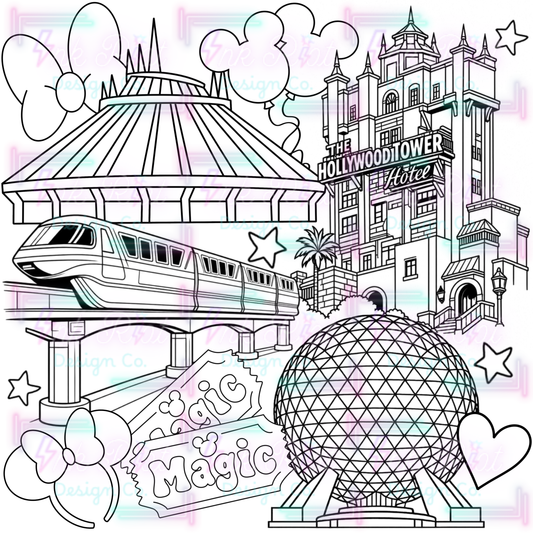Magical Place Colorable PNG - EXCLUSIVE - NO CODES