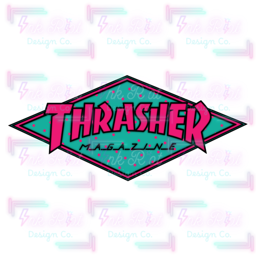 Pink & Blue Thrash PNG